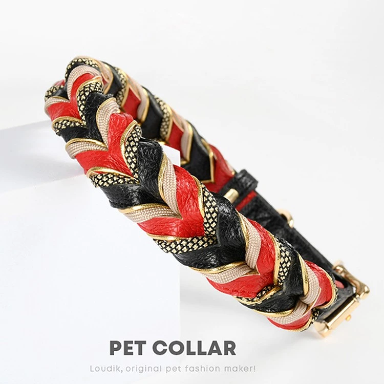 Braided Leather Dog Collars factory