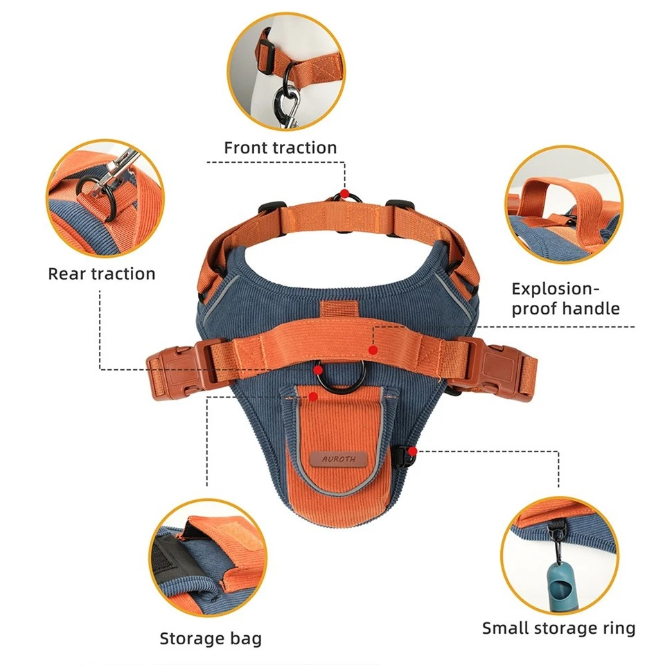 Corduroy Dog Harness factory