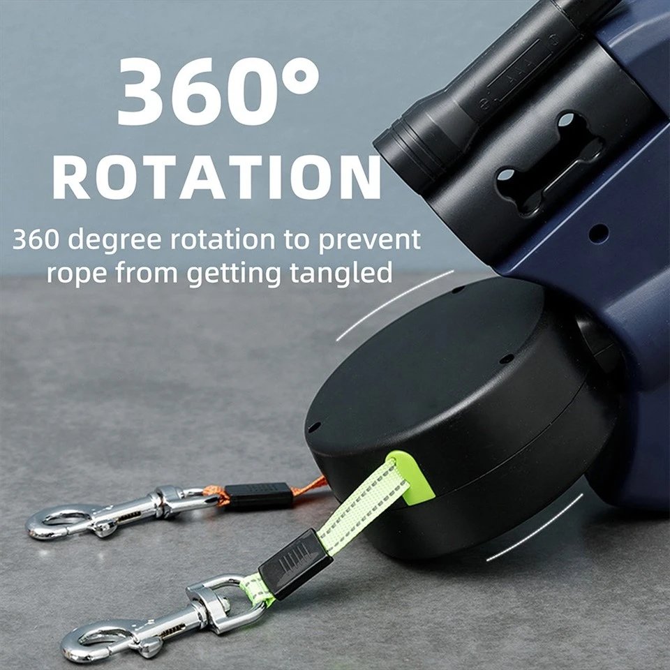 Dual Retractable Dog Leash high quality