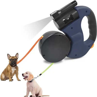 How can I make a handmade dog leash better for walking in the dark?